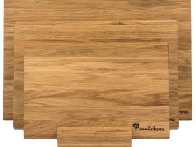 Комплект из 3-х разделочных досок Woodinhome CB001ONKIT3, дуб