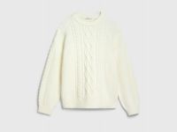 Джемпер с косами, Бежевый