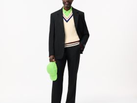 Мужской свитер Lacoste из кардочесаной шерсти