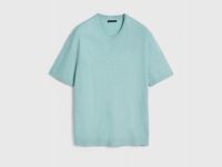 Вязаная футболка из пряжи с вискозой, Зеленый