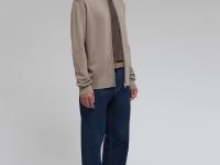 Кардиган с шерстью на молнии