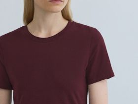 Базовая футболка из хлопка, Фиолетовый