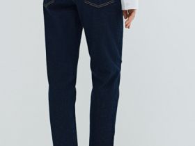 Джинсы Mom с высокой посадкой, Синий