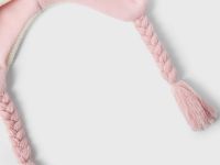 Утеплённая шапка-ушанка с бантом и вышивкой Hello Kitty для девочки Глория Джинс