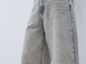 Шорты-бермуды со средней посадкой, Серый