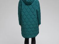 Утепленное пальто с капюшоном