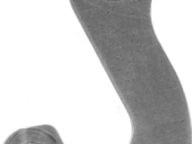 Держатель заднего переключателя "петух" Meta №210 фрезерованный (серебристый)