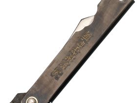 Нож складной Higonokami Nagao Kanekoma, 70мм, сталь SK-5 3 слоя, рукоять нержавеющая сталь черная