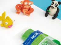 Набор инструментов для лепки MILAN: 2 пластиковых держателя и 8 пластиковых наконечников в блистере