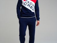 Комплект трикотажный для мужчин: толстовка, брюки