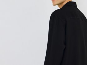 Рубашка из вискозы, Черный