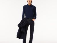 Мужское поло Lacoste с длинными рукавами