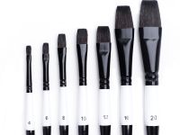 Кисть имитация белки №8 плоская Малевичъ "Blanka"