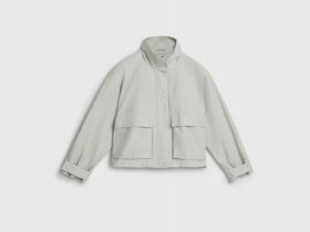 Лёгкая куртка с воротником-стойкой, Бежевый