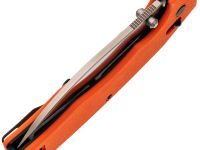 Складной нож Obertech ns-01 thumb stud satin, сталь VG-10, рукоять G10, оранжевый