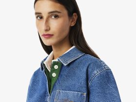 Женская рубашка-поло Lacoste свободного кроя из огранического хлопка