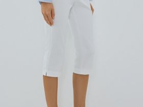 Зауженные брюки капри, Белый