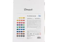 Набор акварели Dmast 36 цв, тубы 12 мл в картоной упаковке