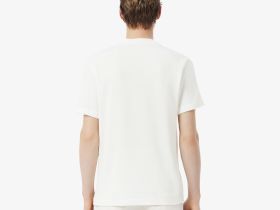 Мужская хлопковая футболка Lacoste из смеси льна