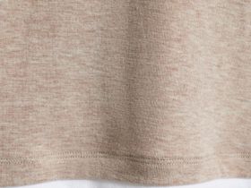 Футболка с контрастной окантовкой, Бежевый