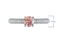 Кольцо из белого золота э0912кц10200951_pink