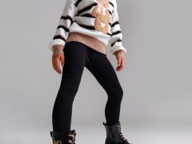 Брюки трикотажные для девочек (легинсы укороченные), 2 пары в комплекте