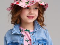 Панама текстильная для девочек