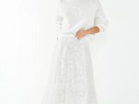 Джемпер из пряжи с ангорой, Белый