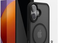 Клип-кейс VLP Haze Case для Apple iPhone 16 с MagSafe прозрачно-чёрный