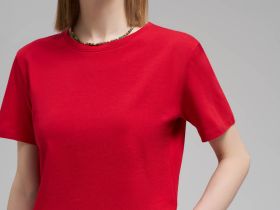 Приталенная футболка из джерси