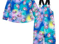 Комплект текстильный с полиуретановым покрытием для девочек: куртка, полукомбинезон