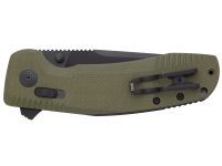 Полуавтоматический складной нож SOG-TAC XR OD Green, сталь D2, рукоять G10