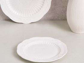 Тарелка Emboss White I