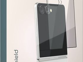 Защитное стекло VLP Premium Shield для Samsung Galaxy Z Флип8/Флип7 с чёрной рамкой