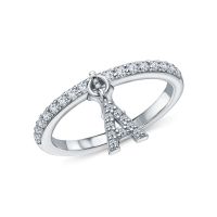 Серебряное кольцо с фианитами