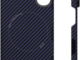 Клип-кейс VLP Kevlar для Apple iPhone 16 с MagSafe Тёмно-синий