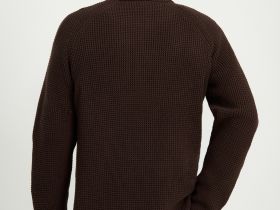 Джемпер с рукавом реглан и округлой горловиной