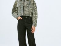 Джинсовая куртка с принтом для девочек, Мультицвет