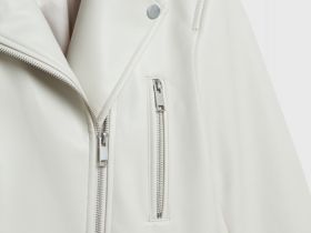 Куртка-косуха из искусственной кожи, Бежевый