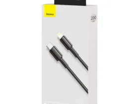 Кабель Baseus High Density Braided (Type-C) на (Lightning) 20W 100см нейлоновая оплётка (CATLGD-01) (черный)