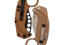 Складной нож Reate EXO-K, сталь N690, рукоять Tan Aluminum