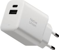 Сетевое зарядное устройство Native Union Fast GaN Charger USB-A + USB-C, 45Вт белый