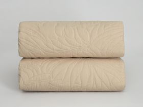 Покрывало Fogliare, бежевое