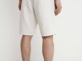 Шорты из ткани оксфорд, Бежевый