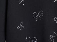 Свитшот с аппликацией для девочек, Черный