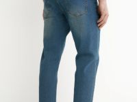 Зауженные джинсы, Синий