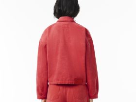 Женская джинсовая куртка Lacoste свободного кроя