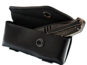 Чехол горизонтальный для складного ножа на пояс, 120 мм, 1 кнопка
