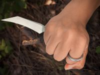 Нож с фиксированным клинком Ruike FS68-B, сталь 14C28N, рукоять G10, черный