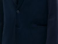 Однобортный пиджак из бархата, Синий